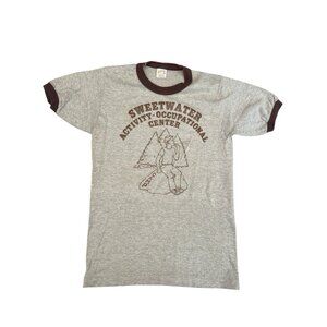 Vintage Ringer T Shirt Sweet Water Activity Occupational Center USA Made Small